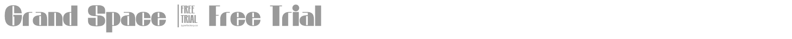 Grand Space font preview